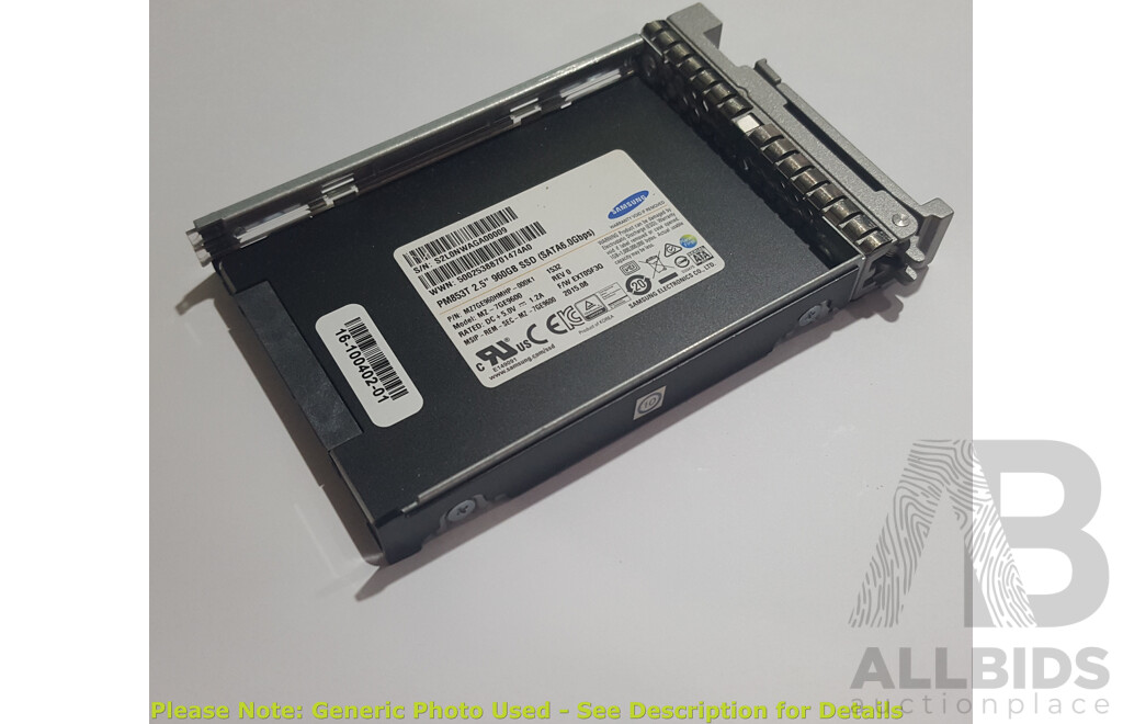 Samsung (PM853T) 960GB SATA 6Gbps 2.5-Inch Solid State Drive