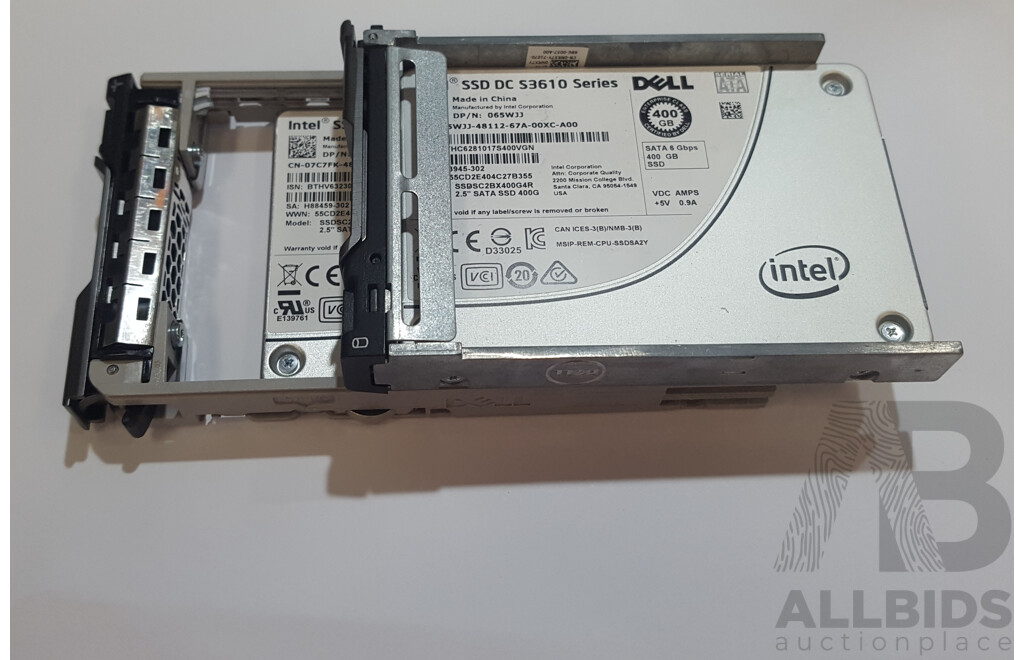 Intel SSD DC 400GB SATA 6Gbps 2.5-Inch Solid State Drive - Lot of Two