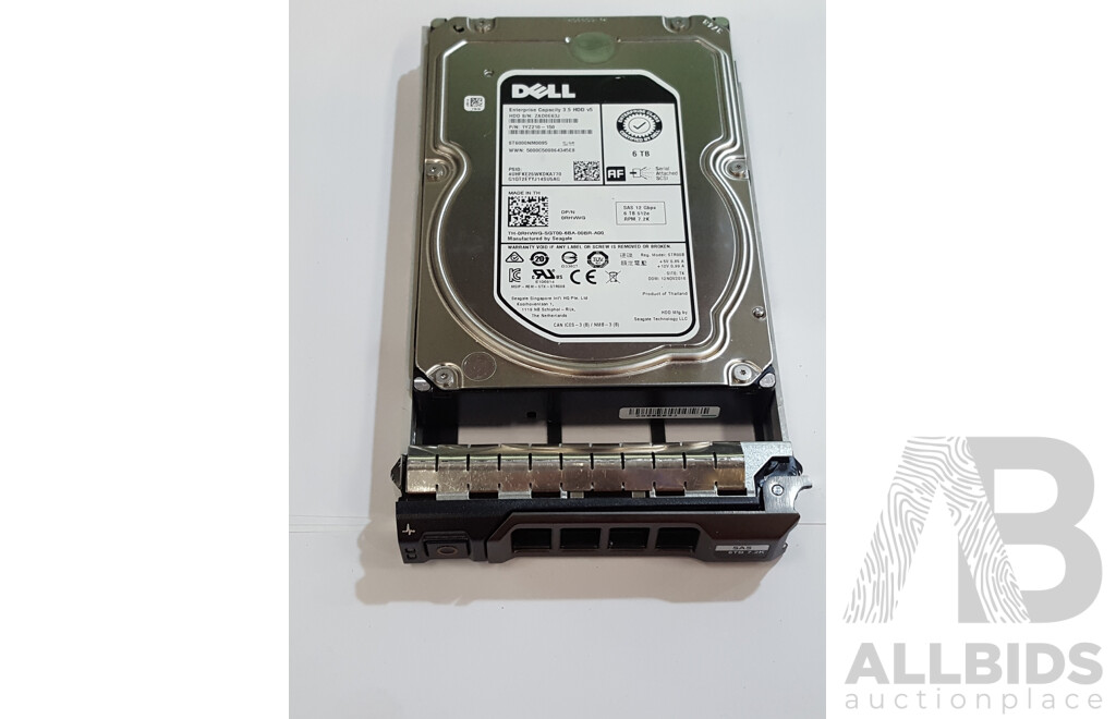 Dell (ST6000NM0095) Enterprise 6TB SAS 12Gbps 7.2K 3.5-Inch Hard Drive