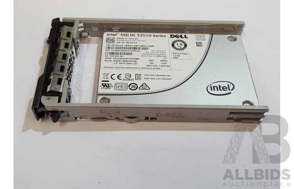 Intel (SSDSC2BB016T6R) SSD DC S3510 Series 1.60TB SATA 6Gbps 2.5-Inch Solid State Drive