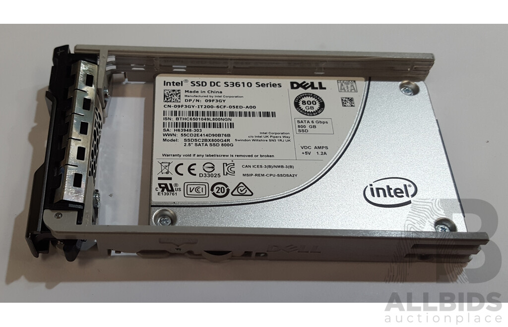 Intel (SSDSC2BX800G4R) SSD DC S3610 Series 800GB SATA 6Gbps 2.5-Inch Solid State Drive