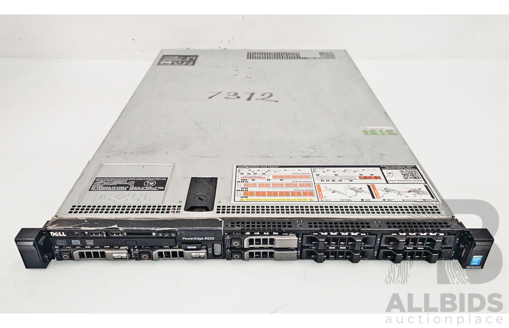 Dell PowerEdge R630 Dual Intel Xeon (E5-2670 V3) 2.30GHz-3.10GHz 12-Core CPU 1RU Server W/ 32GB DDR4