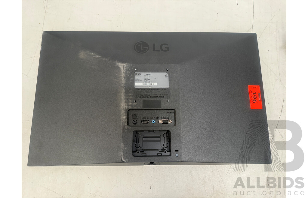 2x LG 24MK430H LED 24Inch Monitors + Dual Monitor Desk Mount with USB Plugs