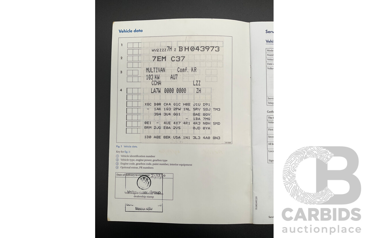 12/2010 Volkswagen Multivan 103 TDI Comfortline T5 MY10 4d Wagon Reflex Silver Metallic Turbo Diesel 2.0L