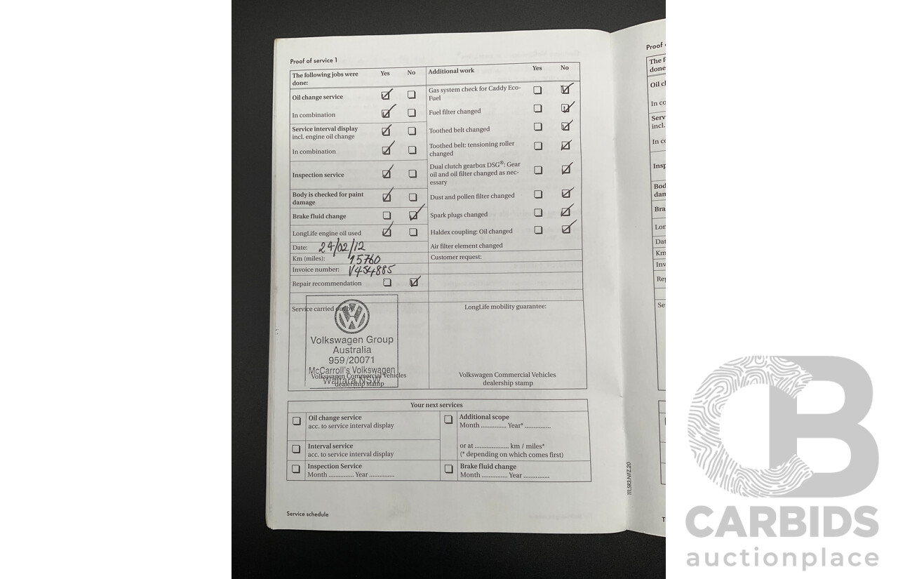 12/2010 Volkswagen Multivan 103 TDI Comfortline T5 MY10 4d Wagon Reflex Silver Metallic Turbo Diesel 2.0L