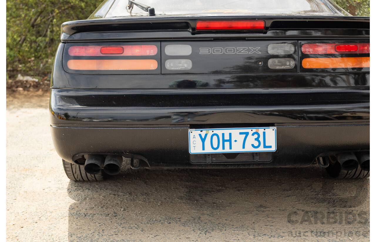 1/1992 Nissan 300ZX Targa 2d Coupe Black Twin Turbo 3.0L - 09/2001 Import