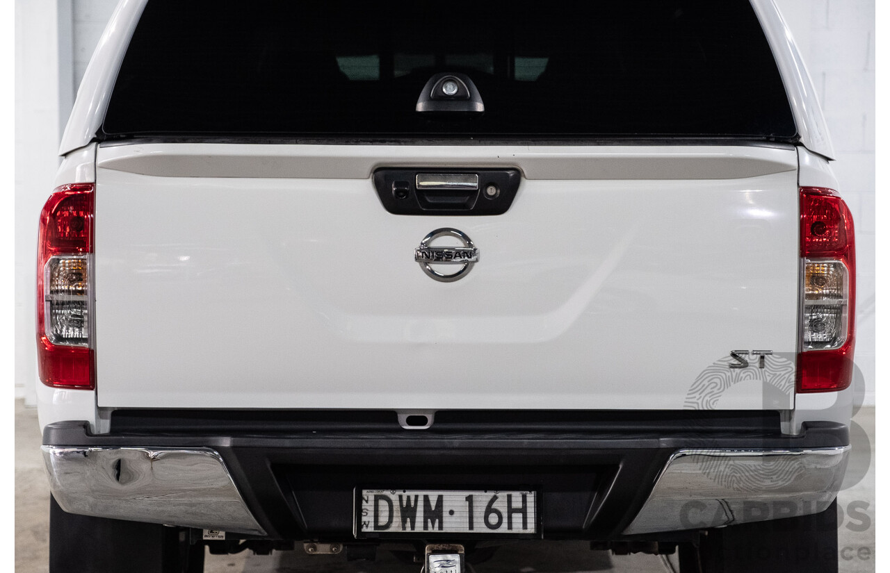 09/2017 Nissan Navara ST (4x4) D23 Series II Dual Cab Utility Polar White Twin Turbo Diesel 2.3L
