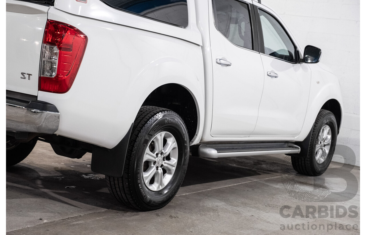 09/2017 Nissan Navara ST (4x4) D23 Series II Dual Cab Utility Polar White Twin Turbo Diesel 2.3L