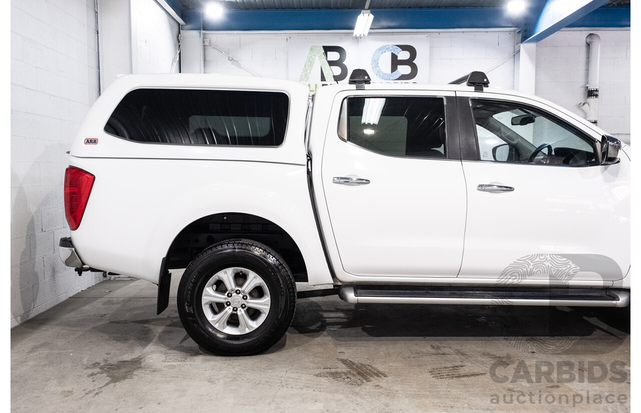 09/2017 Nissan Navara ST (4x4) D23 Series II Dual Cab Utility Polar White Twin Turbo Diesel 2.3L