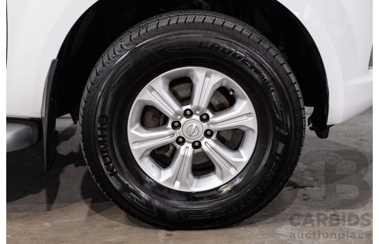 09/2017 Nissan Navara ST (4x4) D23 Series II Dual Cab Utility Polar White Twin Turbo Diesel 2.3L