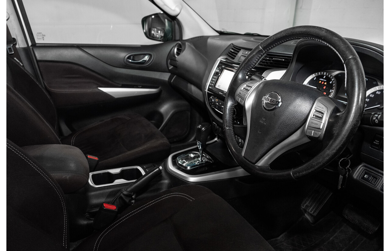 09/2017 Nissan Navara ST (4x4) D23 Series II Dual Cab Utility Polar White Twin Turbo Diesel 2.3L