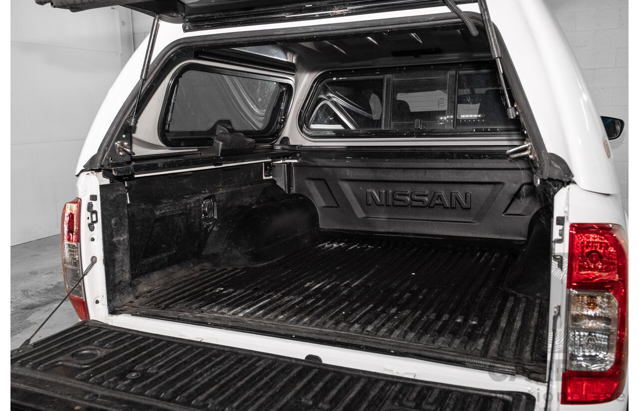 09/2017 Nissan Navara ST (4x4) D23 Series II Dual Cab Utility Polar White Twin Turbo Diesel 2.3L