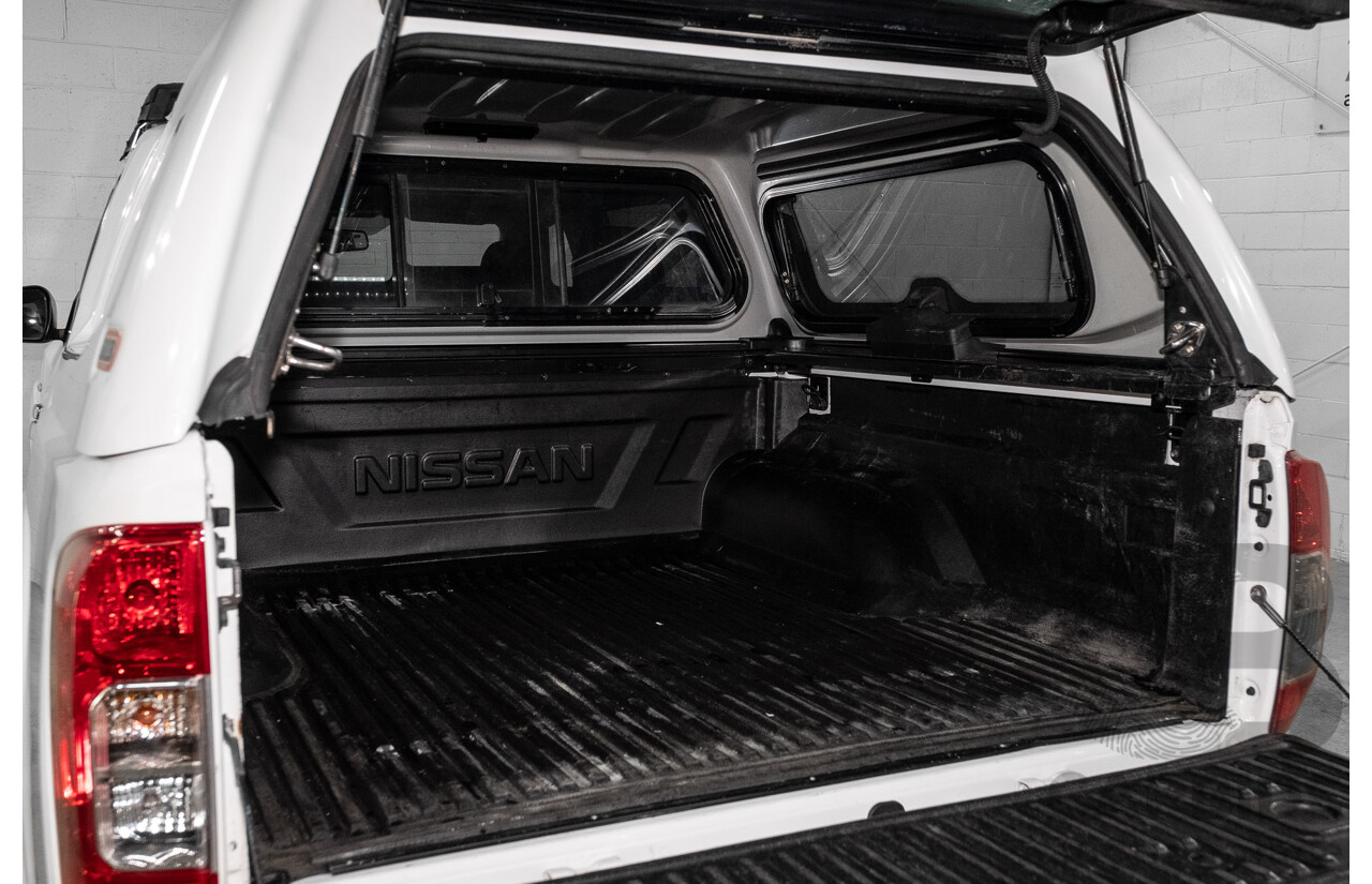 09/2017 Nissan Navara ST (4x4) D23 Series II Dual Cab Utility Polar White Twin Turbo Diesel 2.3L