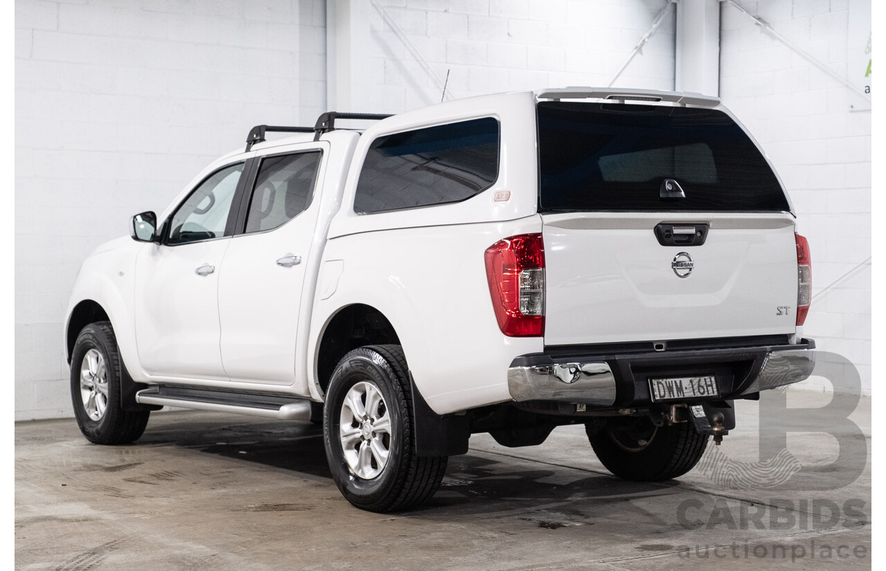 09/2017 Nissan Navara ST (4x4) D23 Series II Dual Cab Utility Polar White Twin Turbo Diesel 2.3L