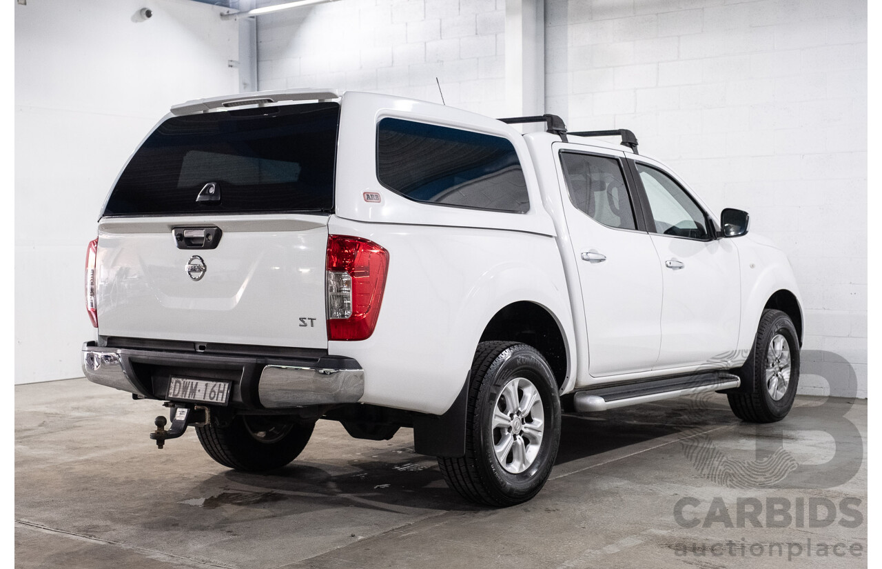 09/2017 Nissan Navara ST (4x4) D23 Series II Dual Cab Utility Polar White Twin Turbo Diesel 2.3L