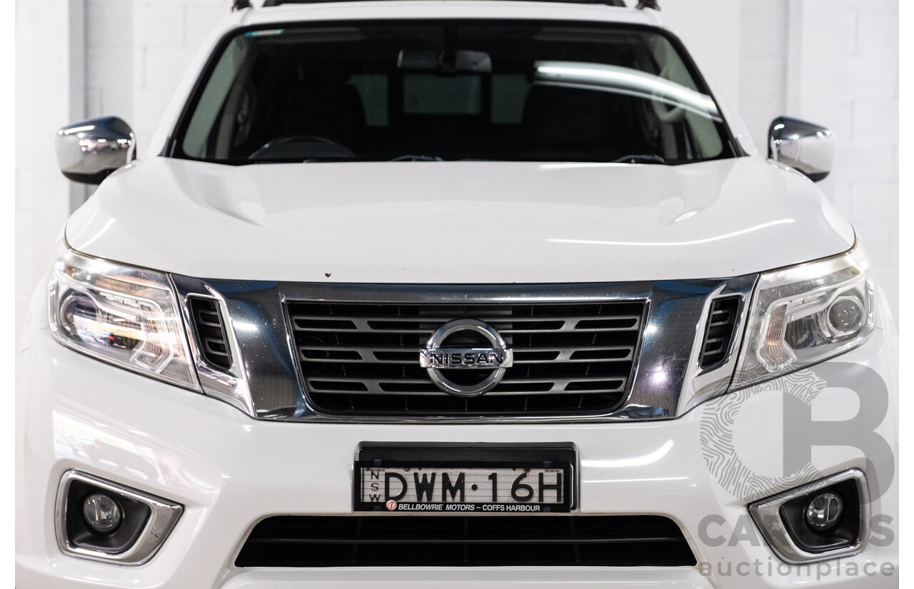 09/2017 Nissan Navara ST (4x4) D23 Series II Dual Cab Utility Polar White Twin Turbo Diesel 2.3L
