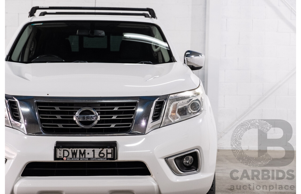 09/2017 Nissan Navara ST (4x4) D23 Series II Dual Cab Utility Polar White Twin Turbo Diesel 2.3L