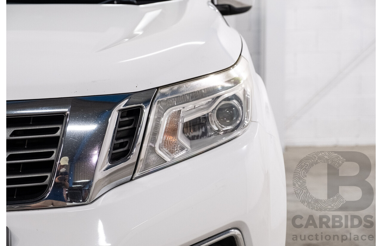 09/2017 Nissan Navara ST (4x4) D23 Series II Dual Cab Utility Polar White Twin Turbo Diesel 2.3L