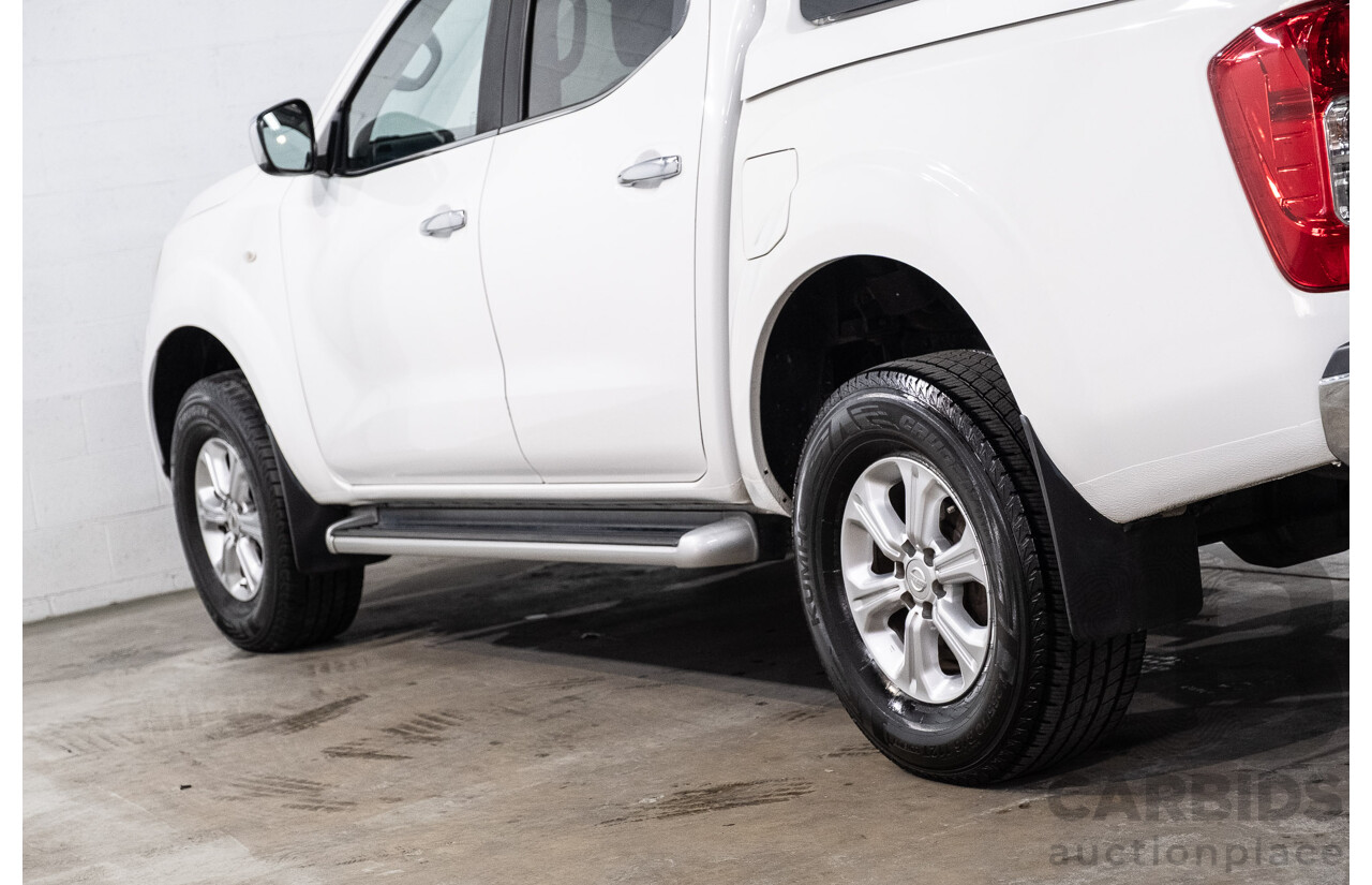 09/2017 Nissan Navara ST (4x4) D23 Series II Dual Cab Utility Polar White Twin Turbo Diesel 2.3L