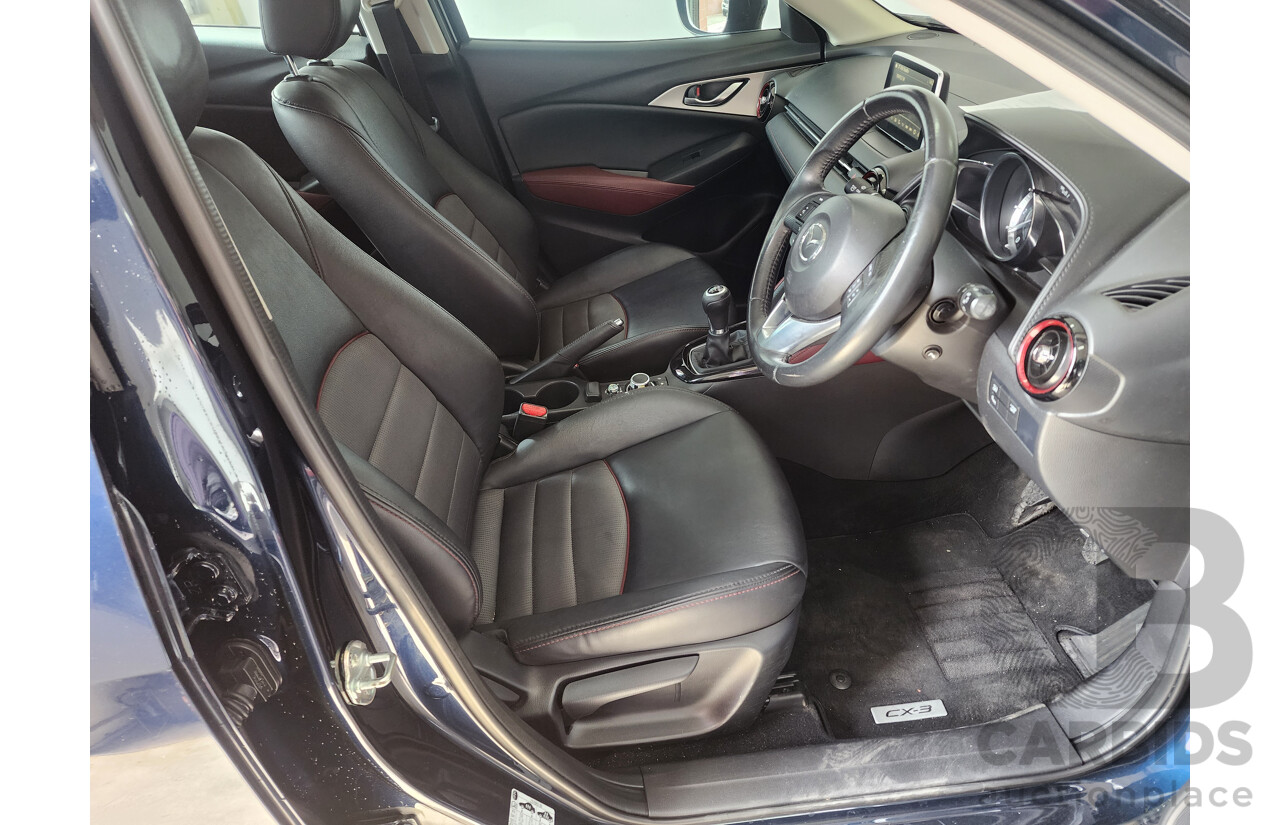 8/2015 Mazda CX-3 S-Touring DK Safety Pack 4d Wagon Deep Crystal Blue 2.0L
