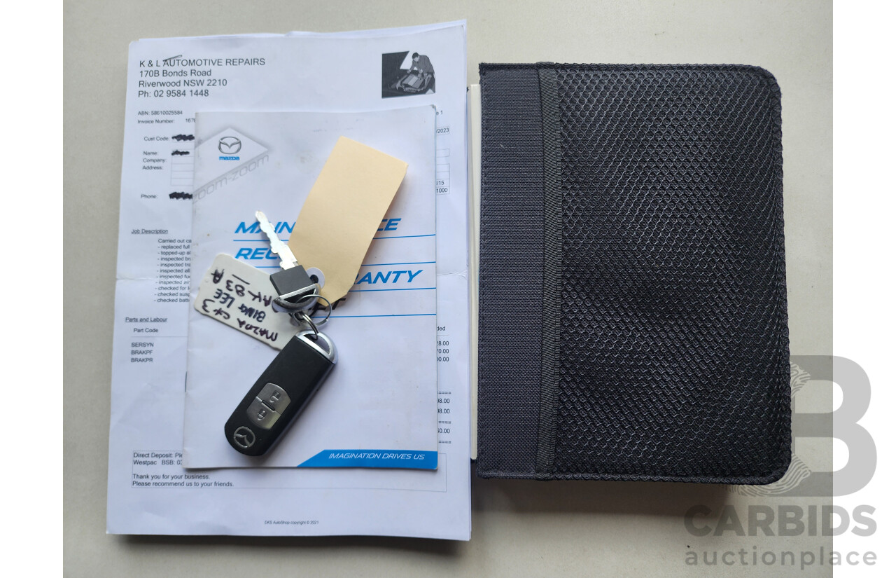 8/2015 Mazda CX-3 S-Touring DK Safety Pack 4d Wagon Deep Crystal Blue 2.0L