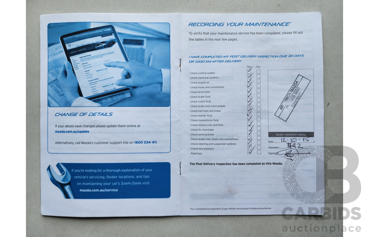 8/2015 Mazda CX-3 S-Touring DK Safety Pack 4d Wagon Deep Crystal Blue 2.0L