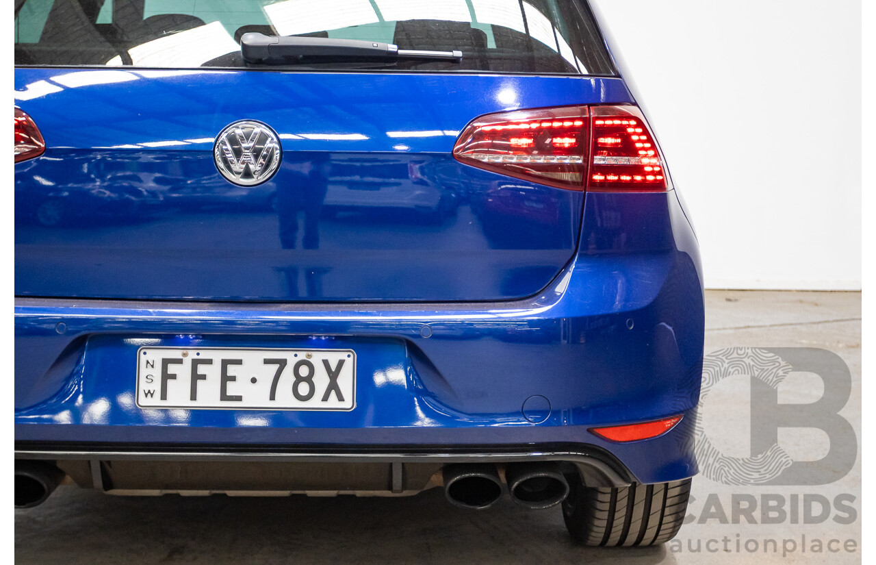 5/2014 Volkswagen Golf R Mk7 (AWD) AU MY14 5d Hatchback Lapiz Blue Metallic Turbo 2.0L