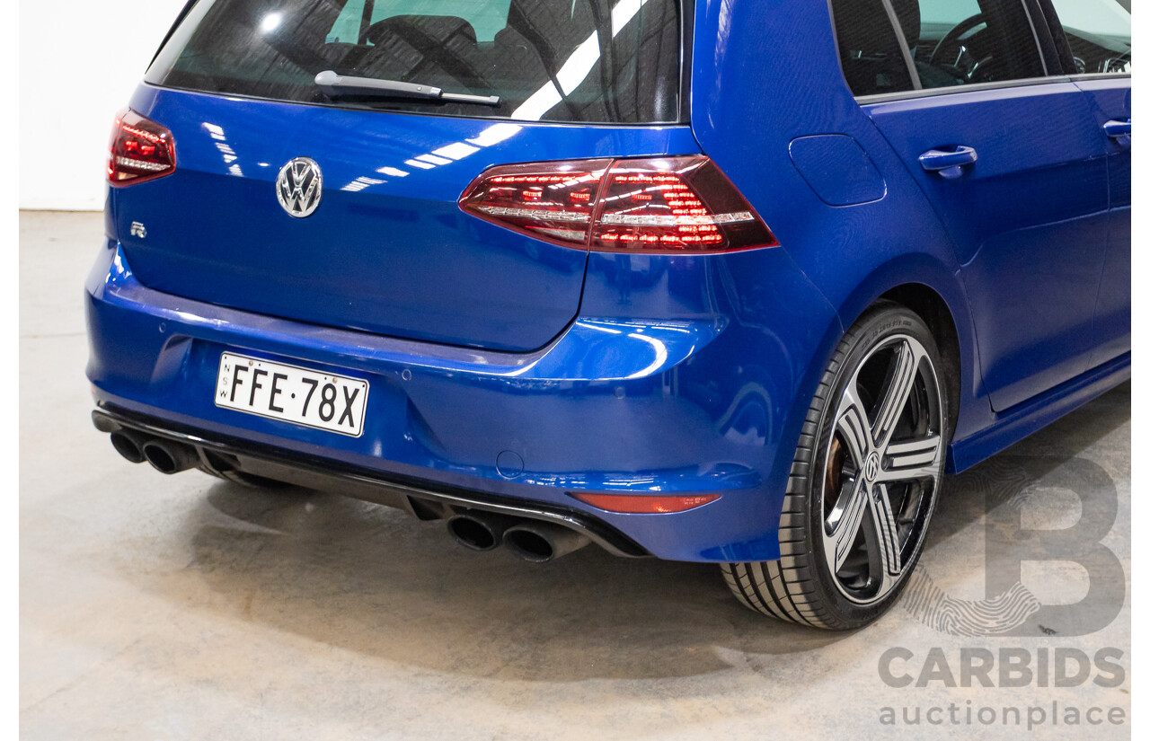 5/2014 Volkswagen Golf R Mk7 (AWD) AU MY14 5d Hatchback Lapiz Blue Metallic Turbo 2.0L