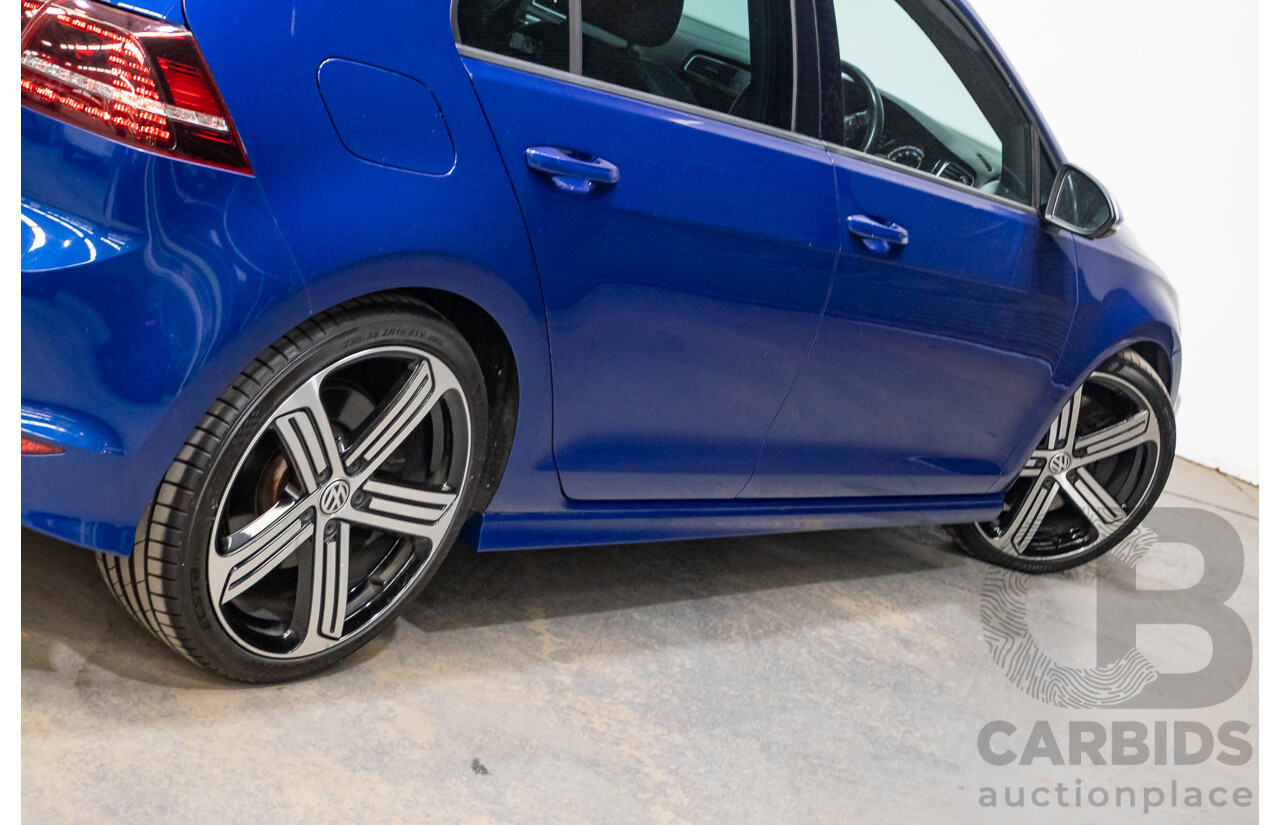 5/2014 Volkswagen Golf R Mk7 (AWD) AU MY14 5d Hatchback Lapiz Blue Metallic Turbo 2.0L