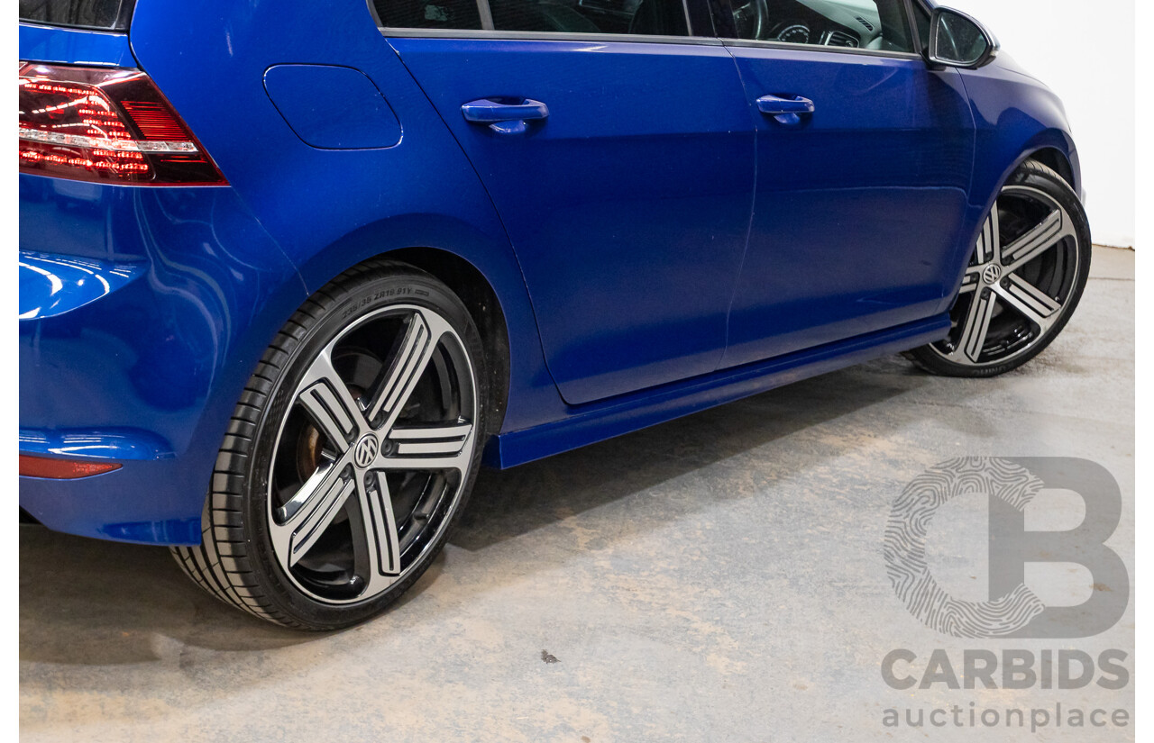 5/2014 Volkswagen Golf R Mk7 (AWD) AU MY14 5d Hatchback Lapiz Blue Metallic Turbo 2.0L