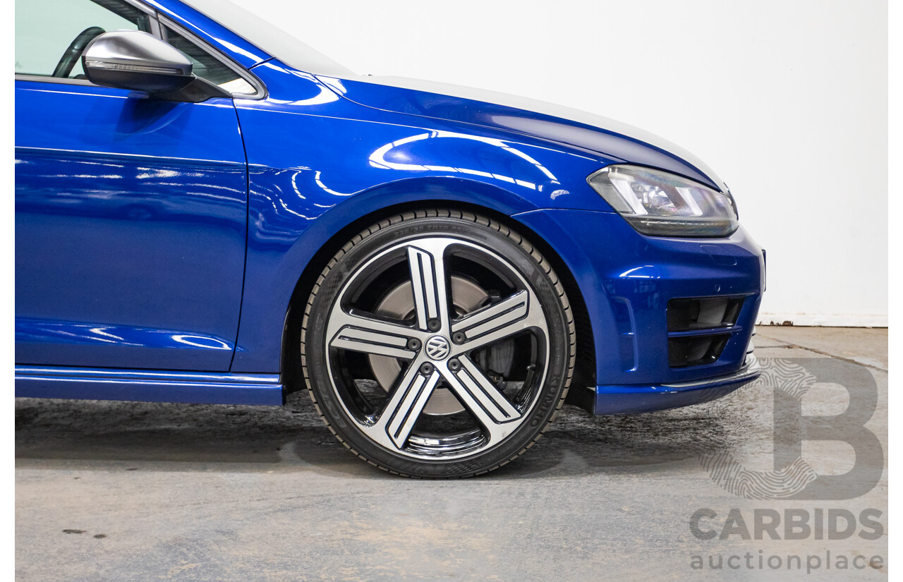5/2014 Volkswagen Golf R Mk7 (AWD) AU MY14 5d Hatchback Lapiz Blue Metallic Turbo 2.0L