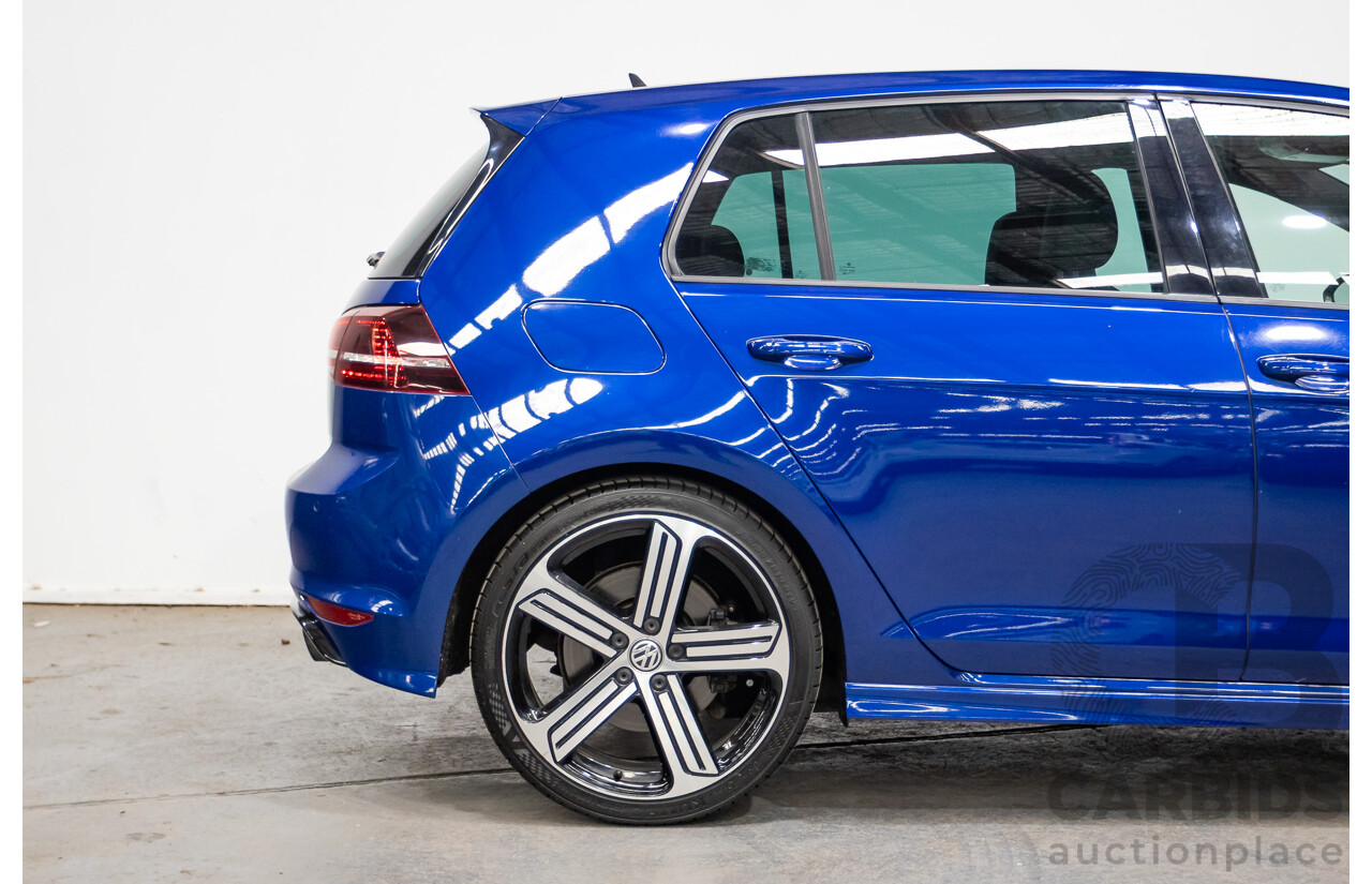 5/2014 Volkswagen Golf R Mk7 (AWD) AU MY14 5d Hatchback Lapiz Blue Metallic Turbo 2.0L