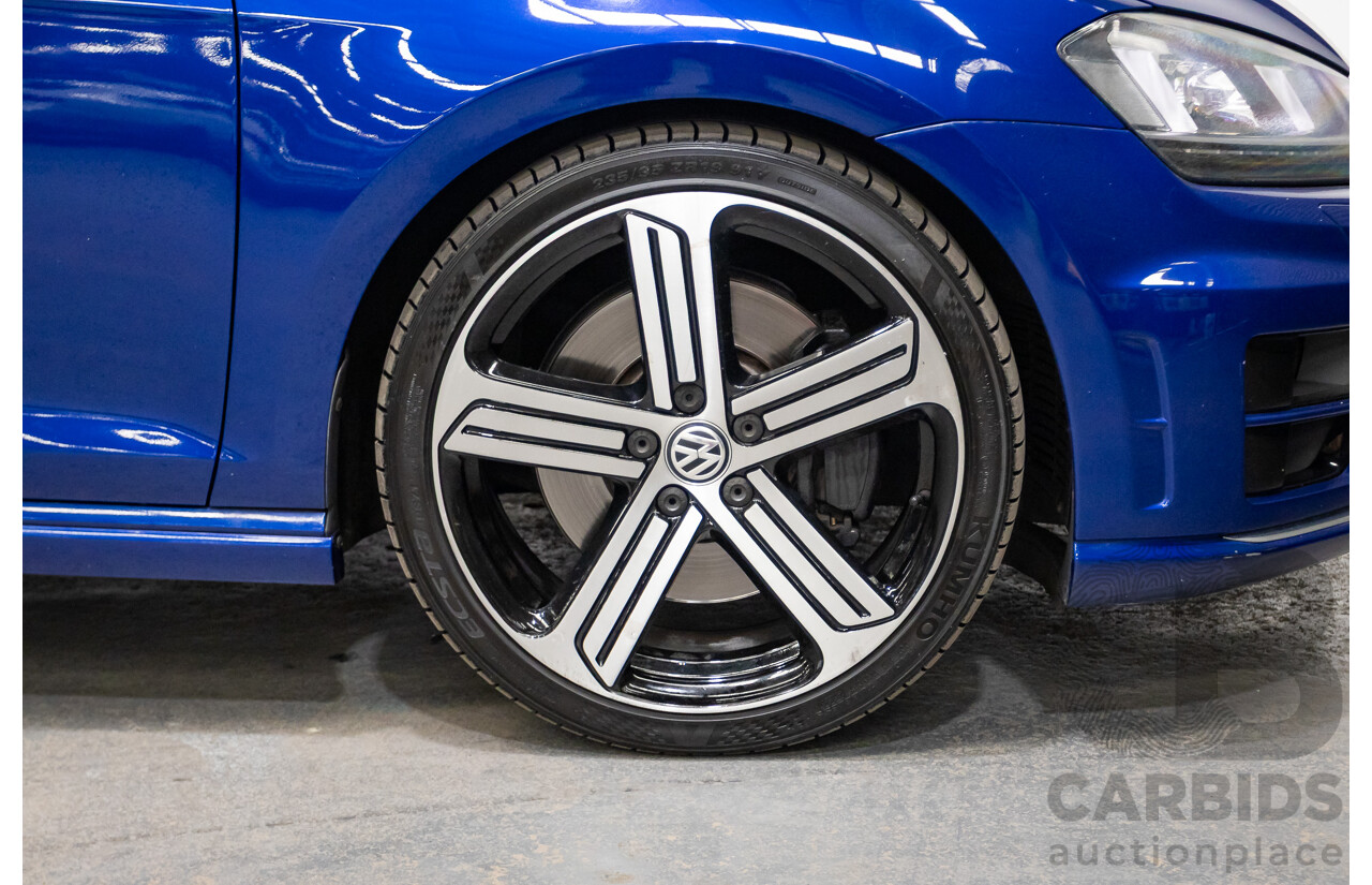 5/2014 Volkswagen Golf R Mk7 (AWD) AU MY14 5d Hatchback Lapiz Blue Metallic Turbo 2.0L