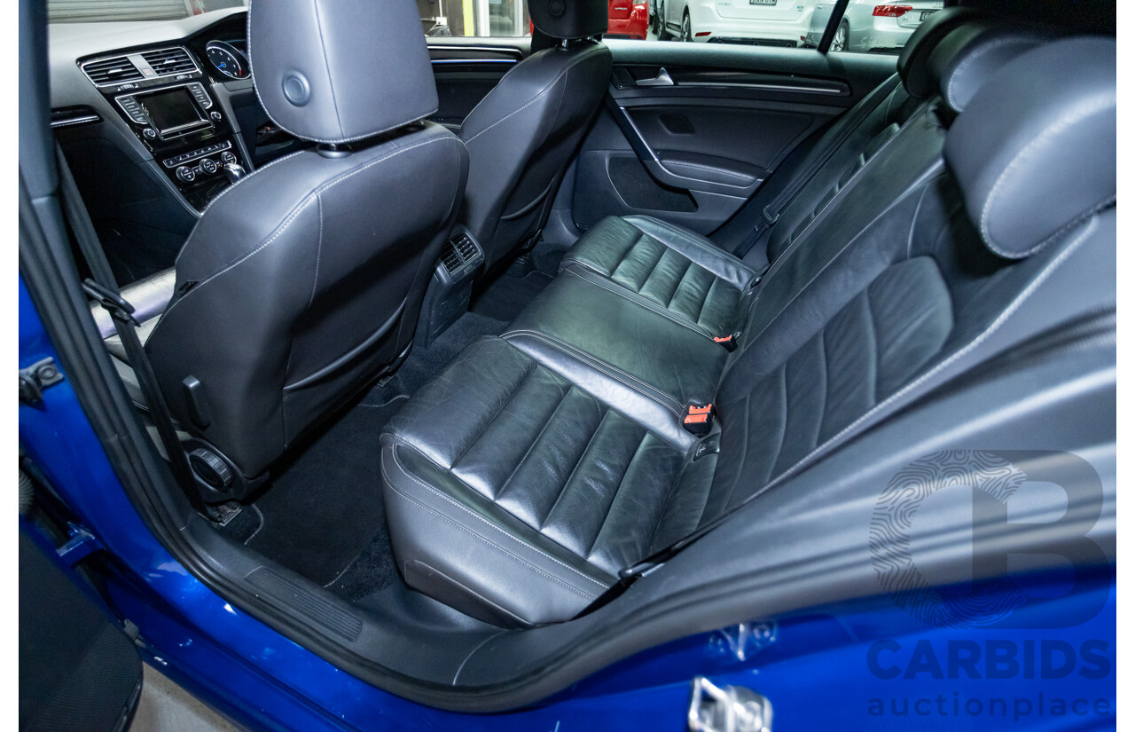 5/2014 Volkswagen Golf R Mk7 (AWD) AU MY14 5d Hatchback Lapiz Blue Metallic Turbo 2.0L