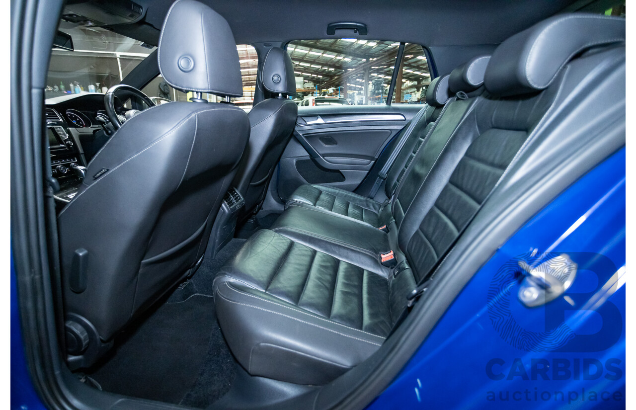 5/2014 Volkswagen Golf R Mk7 (AWD) AU MY14 5d Hatchback Lapiz Blue Metallic Turbo 2.0L