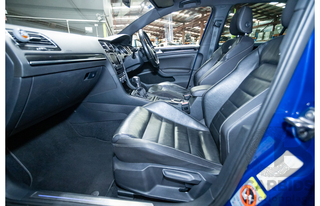 5/2014 Volkswagen Golf R Mk7 (AWD) AU MY14 5d Hatchback Lapiz Blue Metallic Turbo 2.0L