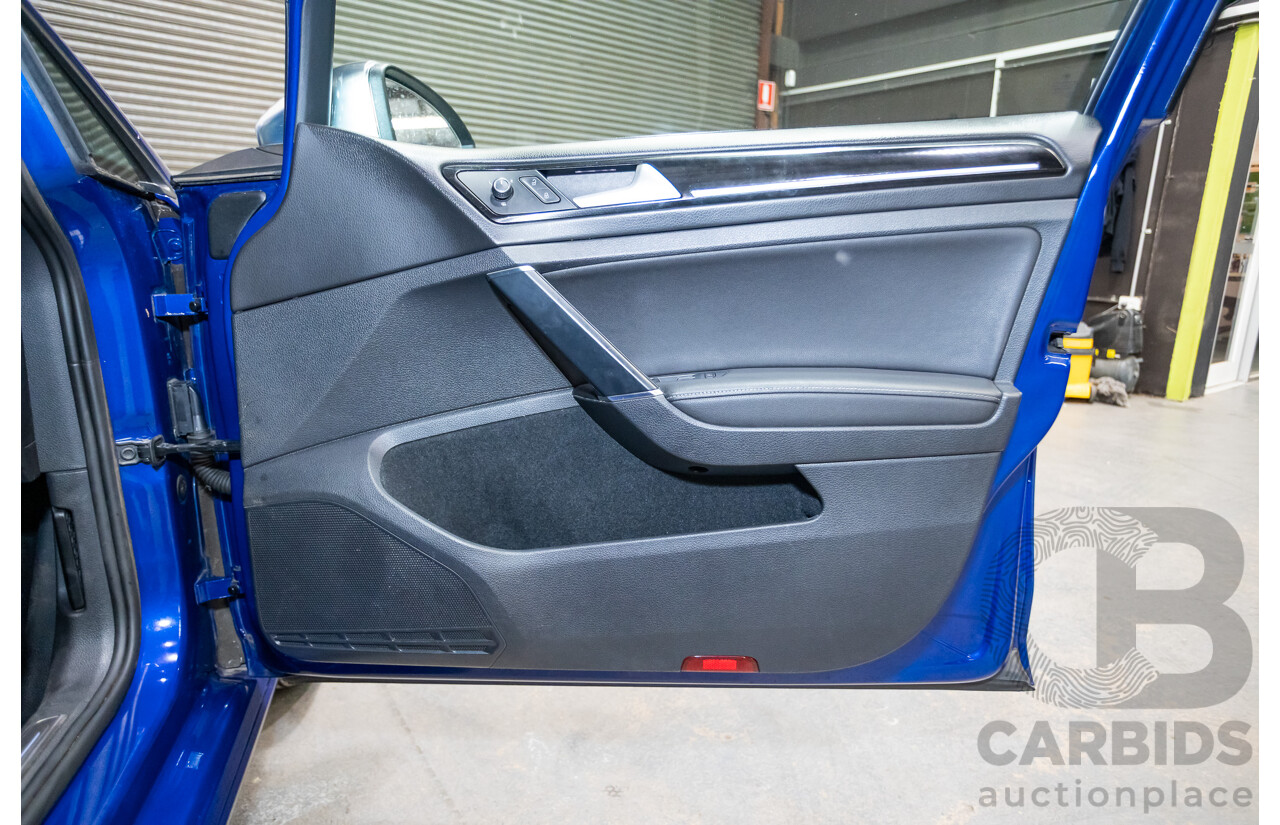 5/2014 Volkswagen Golf R Mk7 (AWD) AU MY14 5d Hatchback Lapiz Blue Metallic Turbo 2.0L