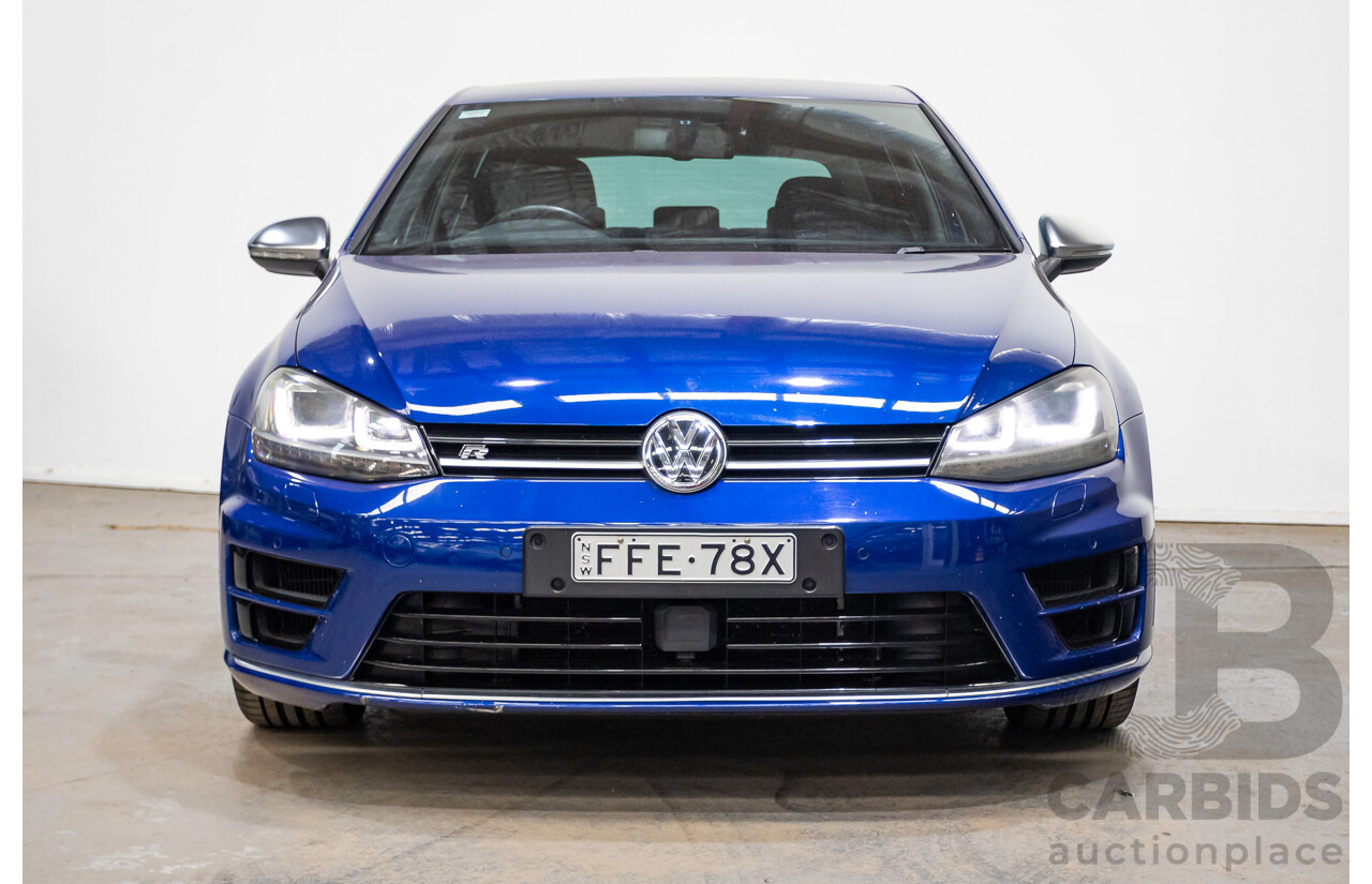 5/2014 Volkswagen Golf R Mk7 (AWD) AU MY14 5d Hatchback Lapiz Blue Metallic Turbo 2.0L