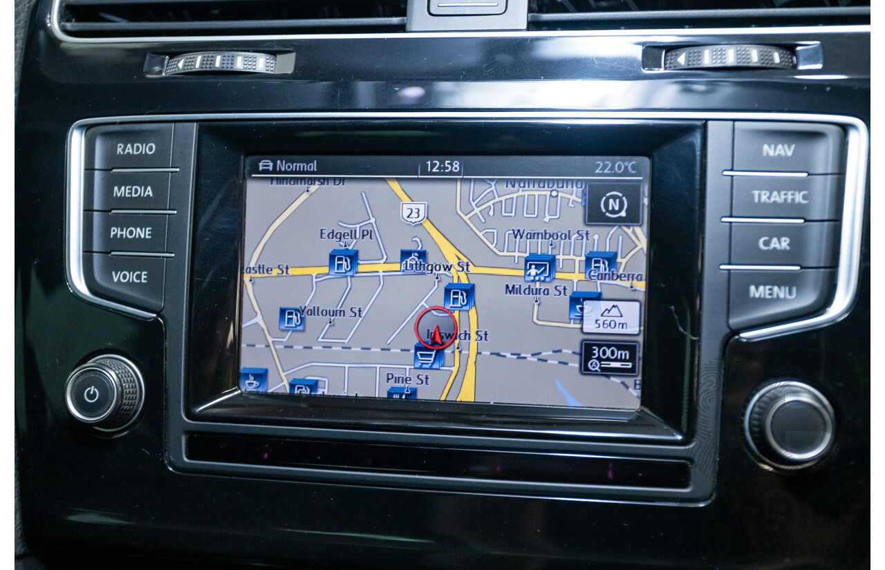 5/2014 Volkswagen Golf R Mk7 (AWD) AU MY14 5d Hatchback Lapiz Blue Metallic Turbo 2.0L