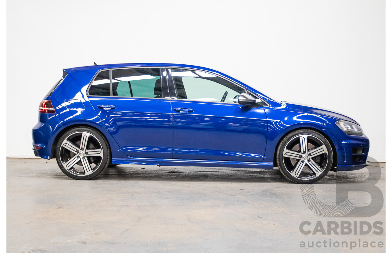 5/2014 Volkswagen Golf R Mk7 (AWD) AU MY14 5d Hatchback Lapiz Blue Metallic Turbo 2.0L