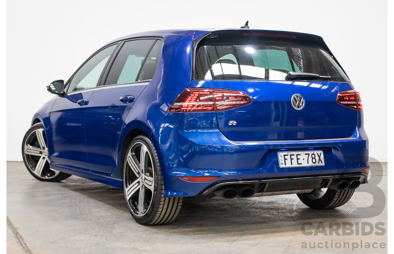 5/2014 Volkswagen Golf R Mk7 (AWD) AU MY14 5d Hatchback Lapiz Blue Metallic Turbo 2.0L