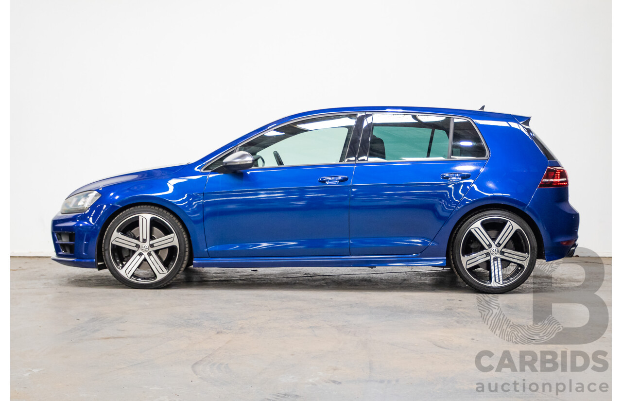 5/2014 Volkswagen Golf R Mk7 (AWD) AU MY14 5d Hatchback Lapiz Blue Metallic Turbo 2.0L