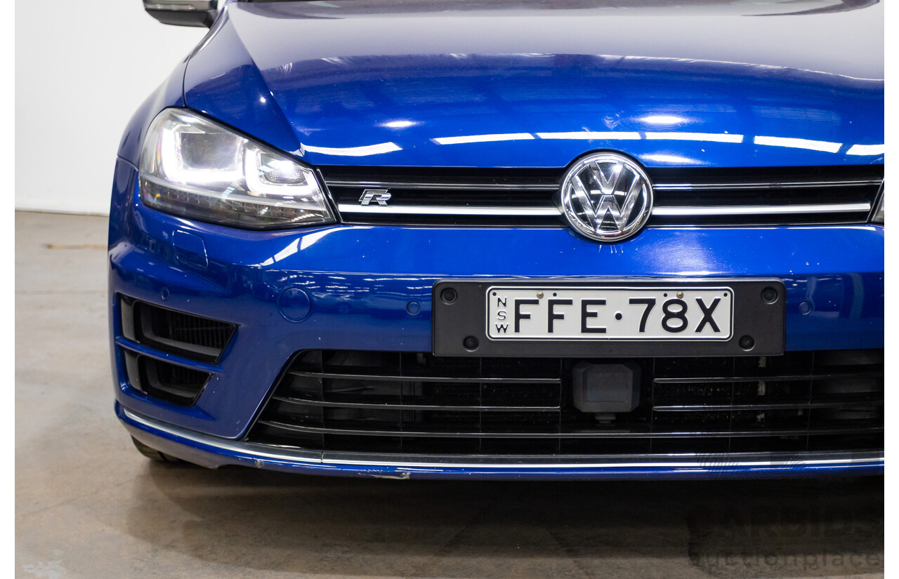 5/2014 Volkswagen Golf R Mk7 (AWD) AU MY14 5d Hatchback Lapiz Blue Metallic Turbo 2.0L