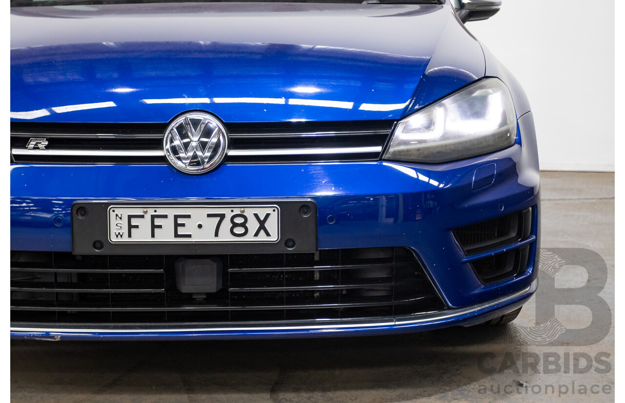 5/2014 Volkswagen Golf R Mk7 (AWD) AU MY14 5d Hatchback Lapiz Blue Metallic Turbo 2.0L
