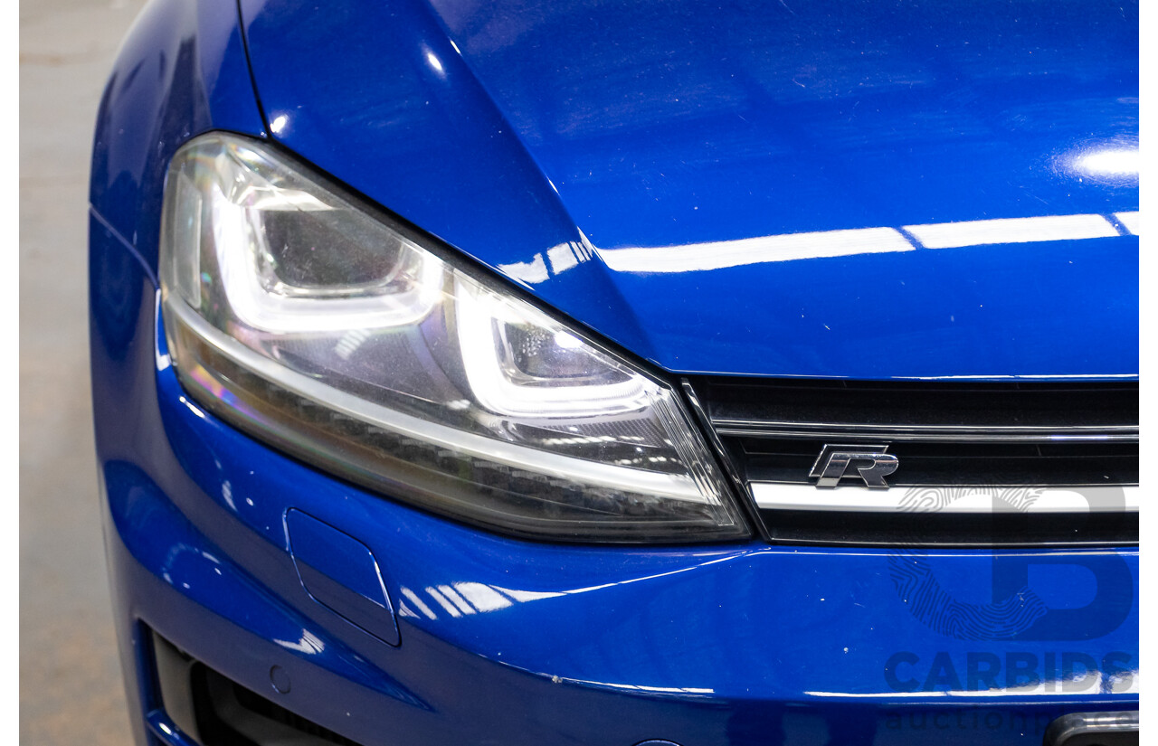 5/2014 Volkswagen Golf R Mk7 (AWD) AU MY14 5d Hatchback Lapiz Blue Metallic Turbo 2.0L