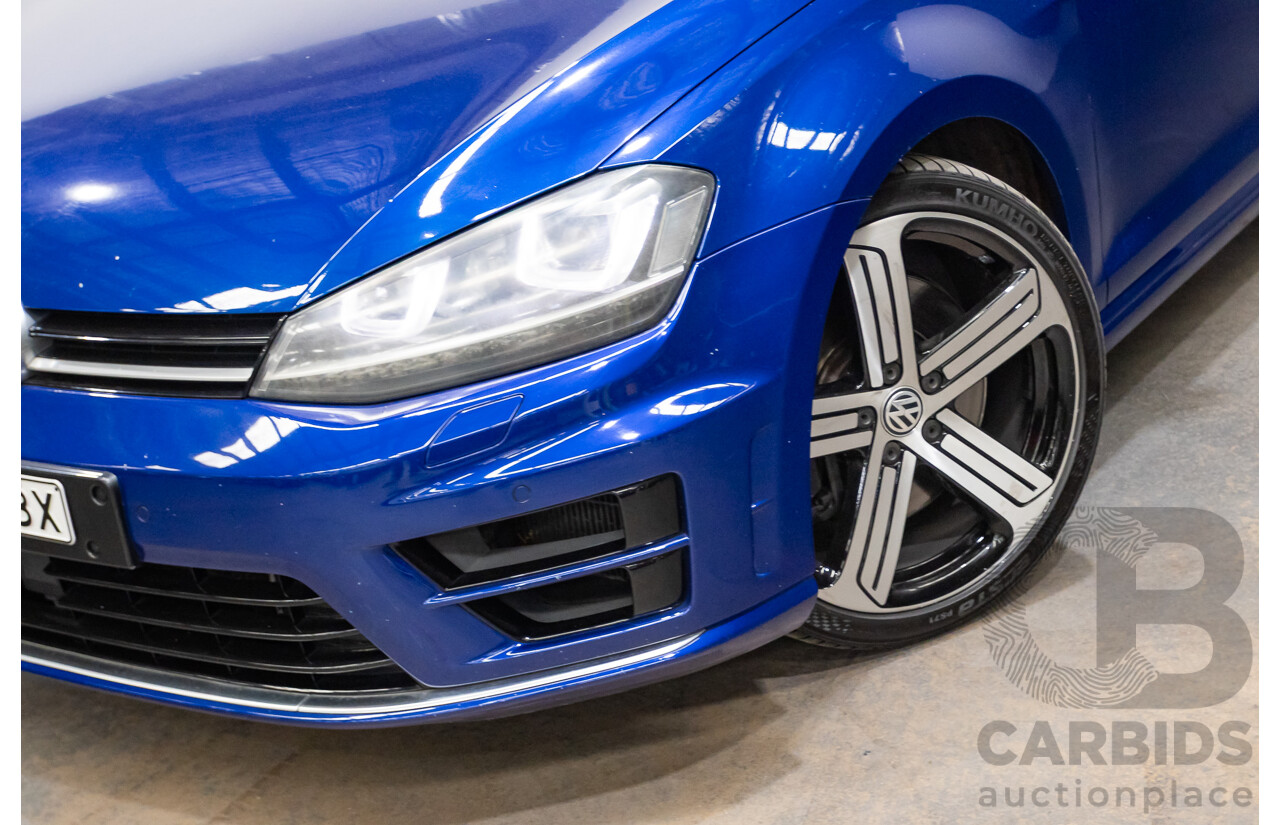 5/2014 Volkswagen Golf R Mk7 (AWD) AU MY14 5d Hatchback Lapiz Blue Metallic Turbo 2.0L