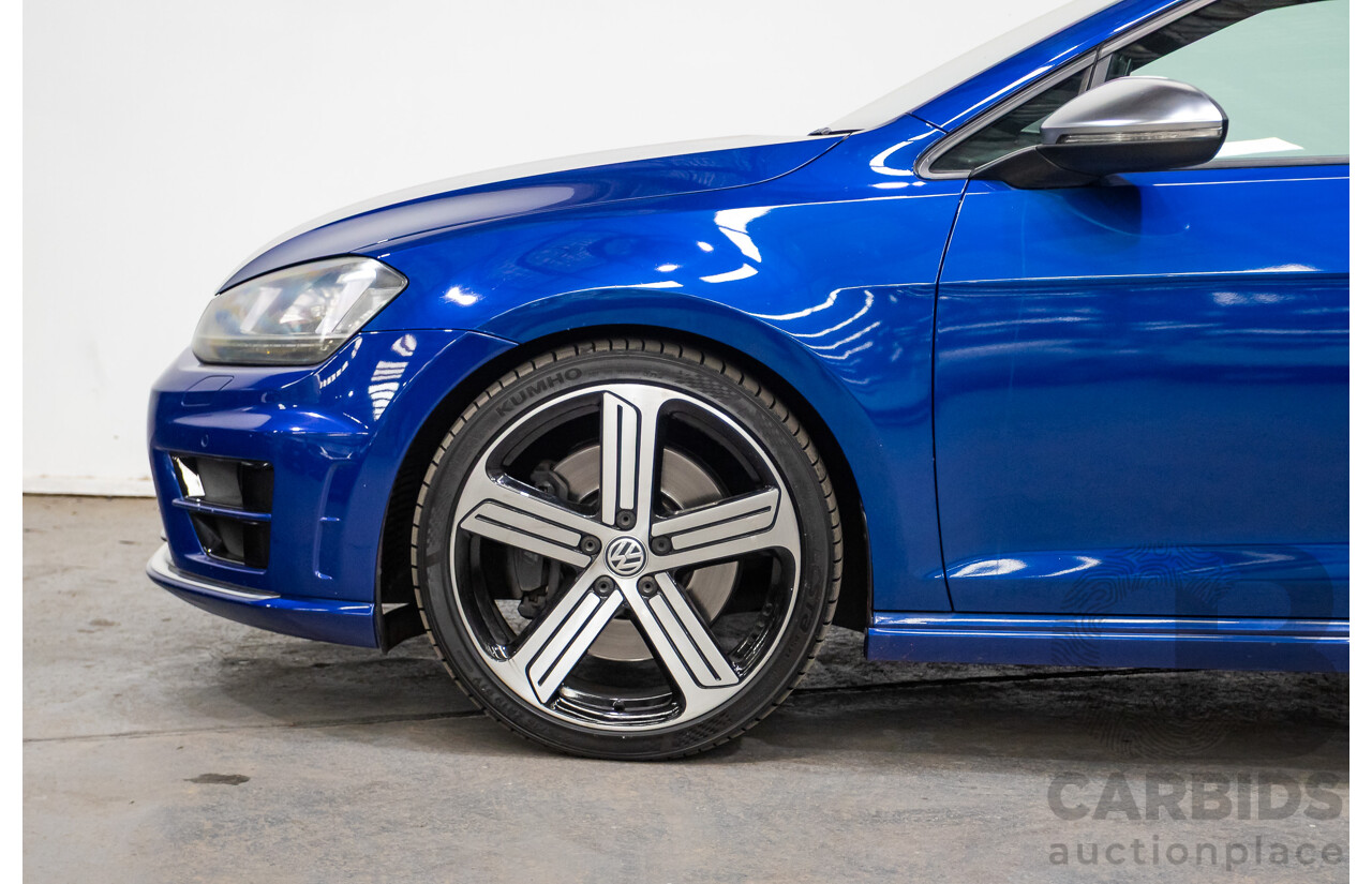 5/2014 Volkswagen Golf R Mk7 (AWD) AU MY14 5d Hatchback Lapiz Blue Metallic Turbo 2.0L