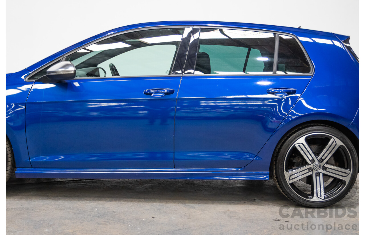 5/2014 Volkswagen Golf R Mk7 (AWD) AU MY14 5d Hatchback Lapiz Blue Metallic Turbo 2.0L