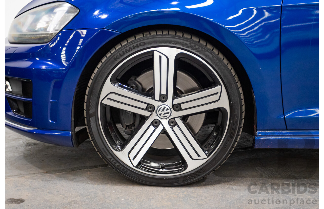 5/2014 Volkswagen Golf R Mk7 (AWD) AU MY14 5d Hatchback Lapiz Blue Metallic Turbo 2.0L