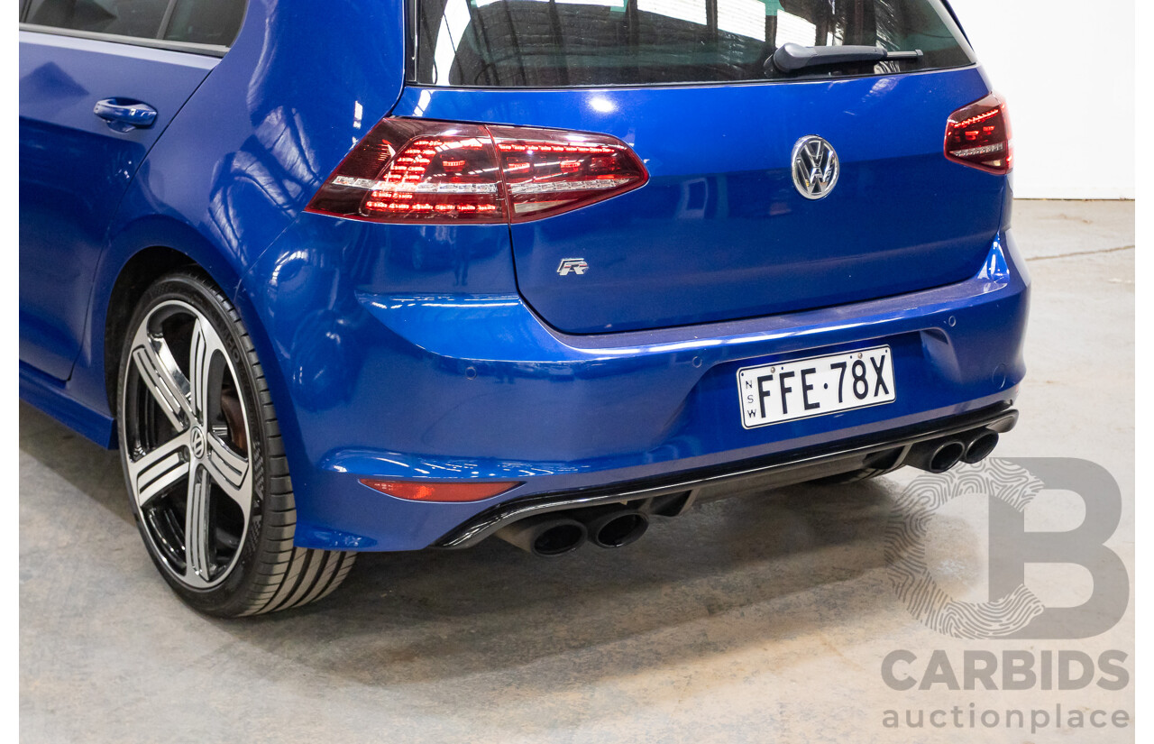 5/2014 Volkswagen Golf R Mk7 (AWD) AU MY14 5d Hatchback Lapiz Blue Metallic Turbo 2.0L